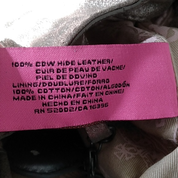 Juciy Couture y2k Vintage Gold Bag Genuine Leather ! Stunning - Picture 11 of 14